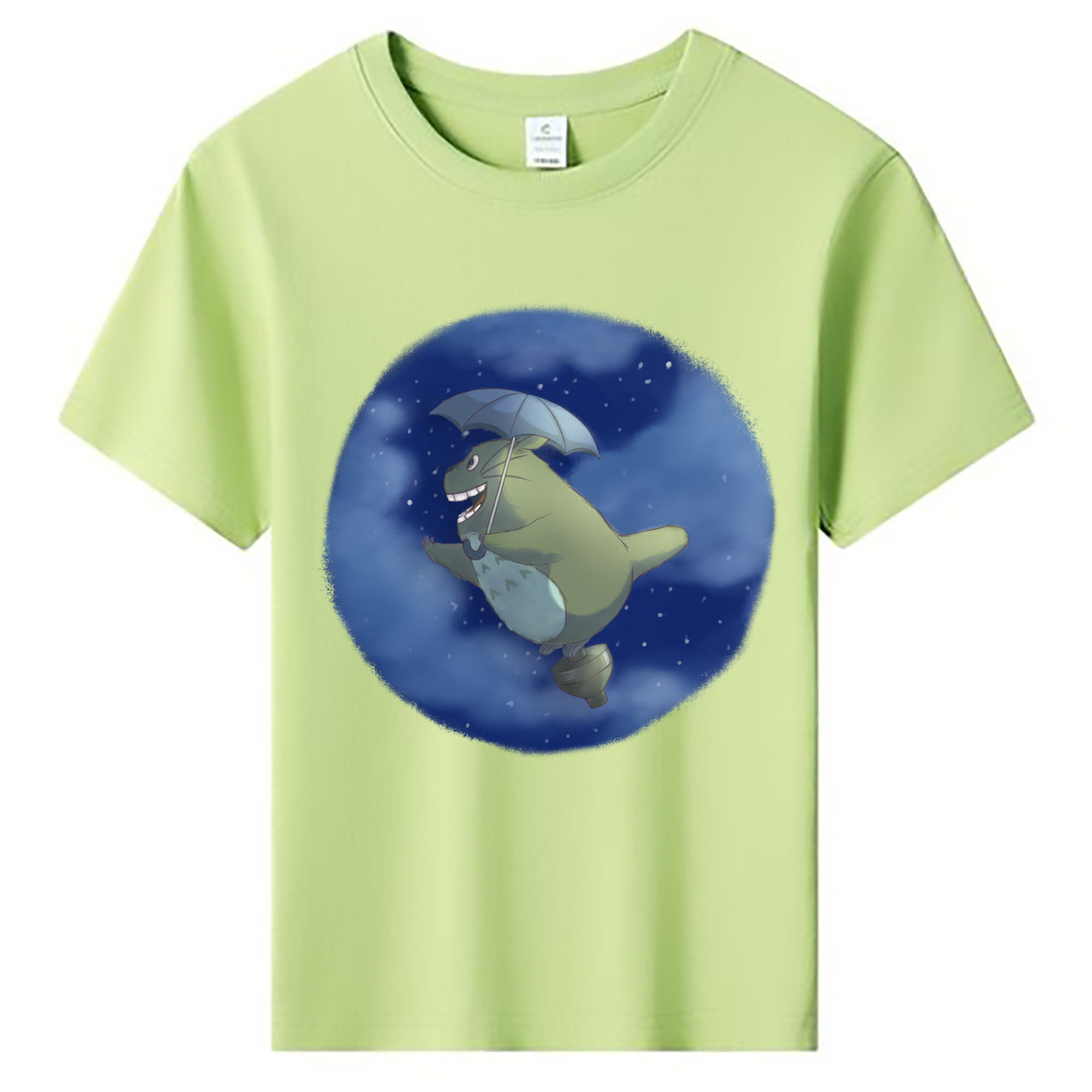 （画像用） となりのトトロ 草壁メイ 草壁サツキ My Neighbor Totoro Satsuki Kusakabe Mei Kusakabe 綿100％キッズTシャツ（フロントプリント）